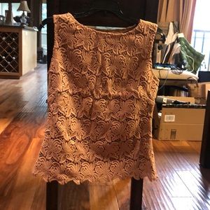 Talbots lace sleeveless tanktop